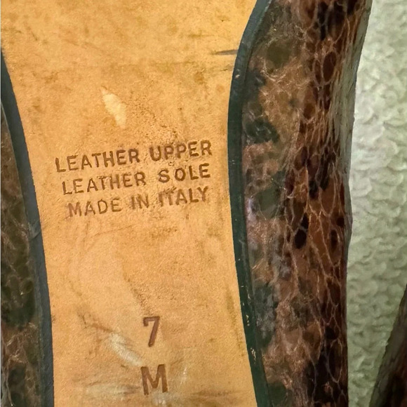 d’Rossana by Charna Leather Vintage platform heels Made in Italy size 7M EUC - Picture 11 of 14